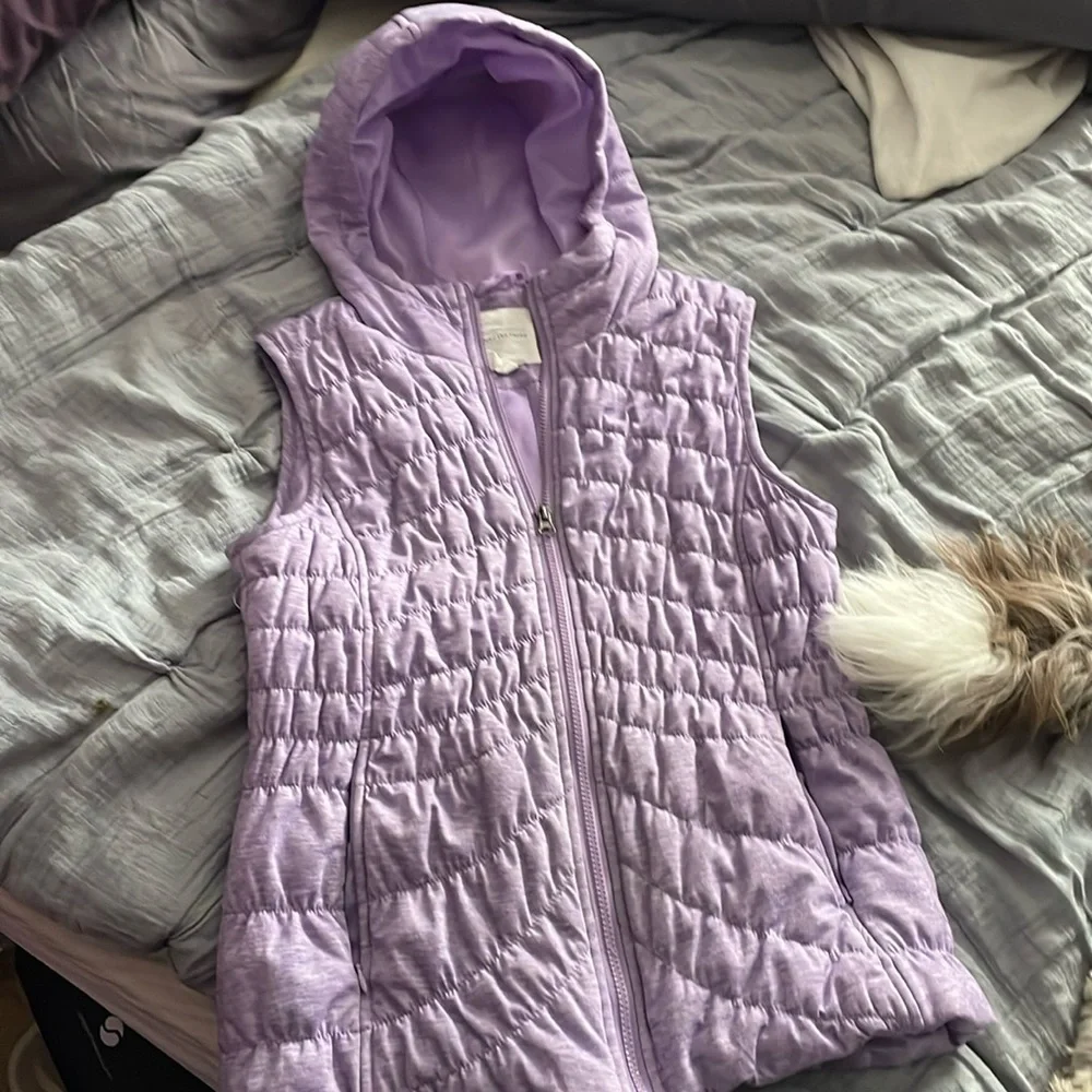 Avec Les Filles hooded vest purple small‎